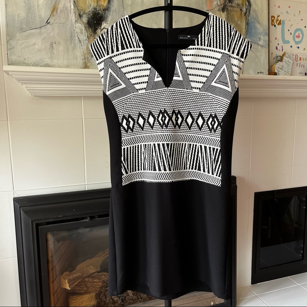 Melissa Nepton black and white boho dress